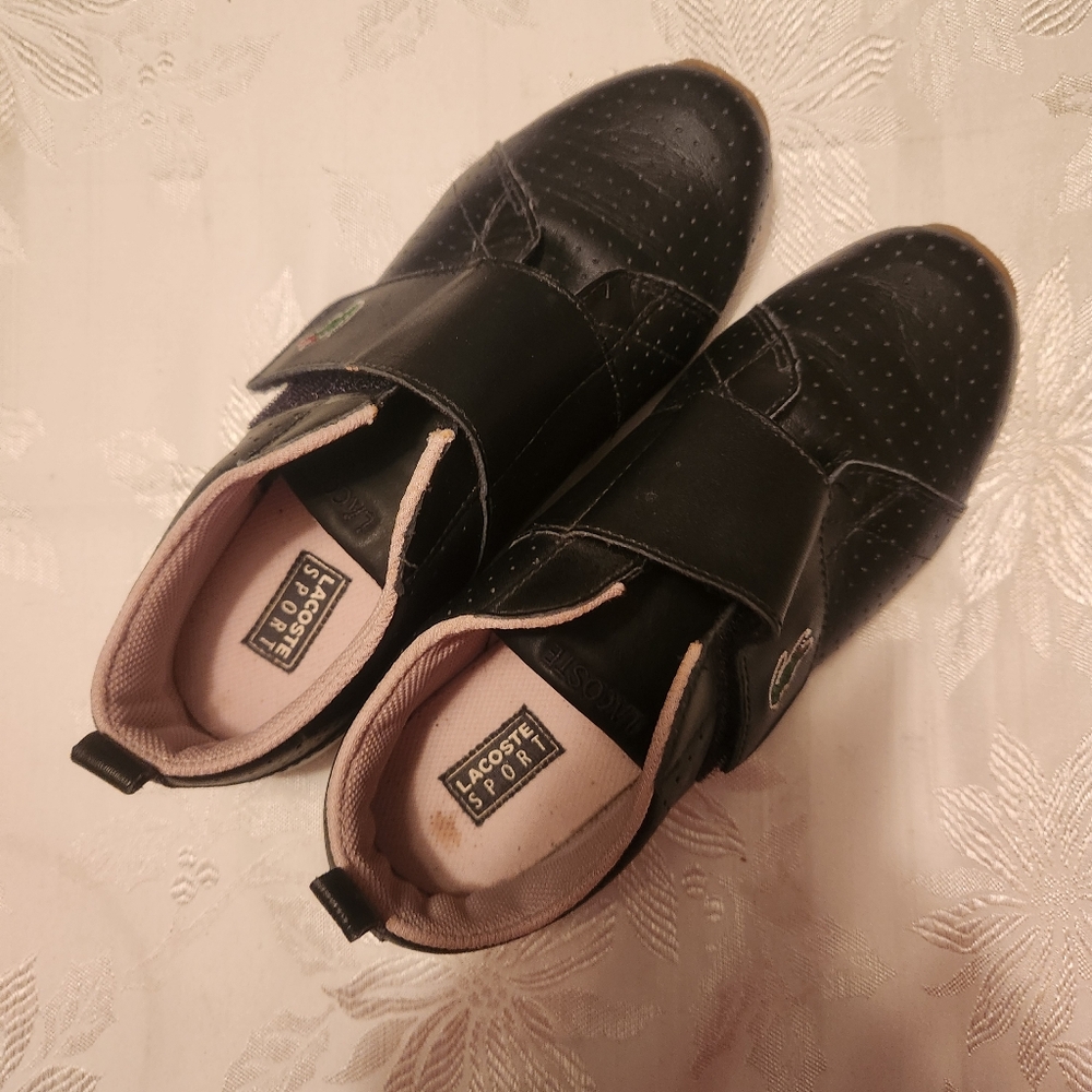 Vintage Lacoste Sport Paris Punch Velcro Sneakers